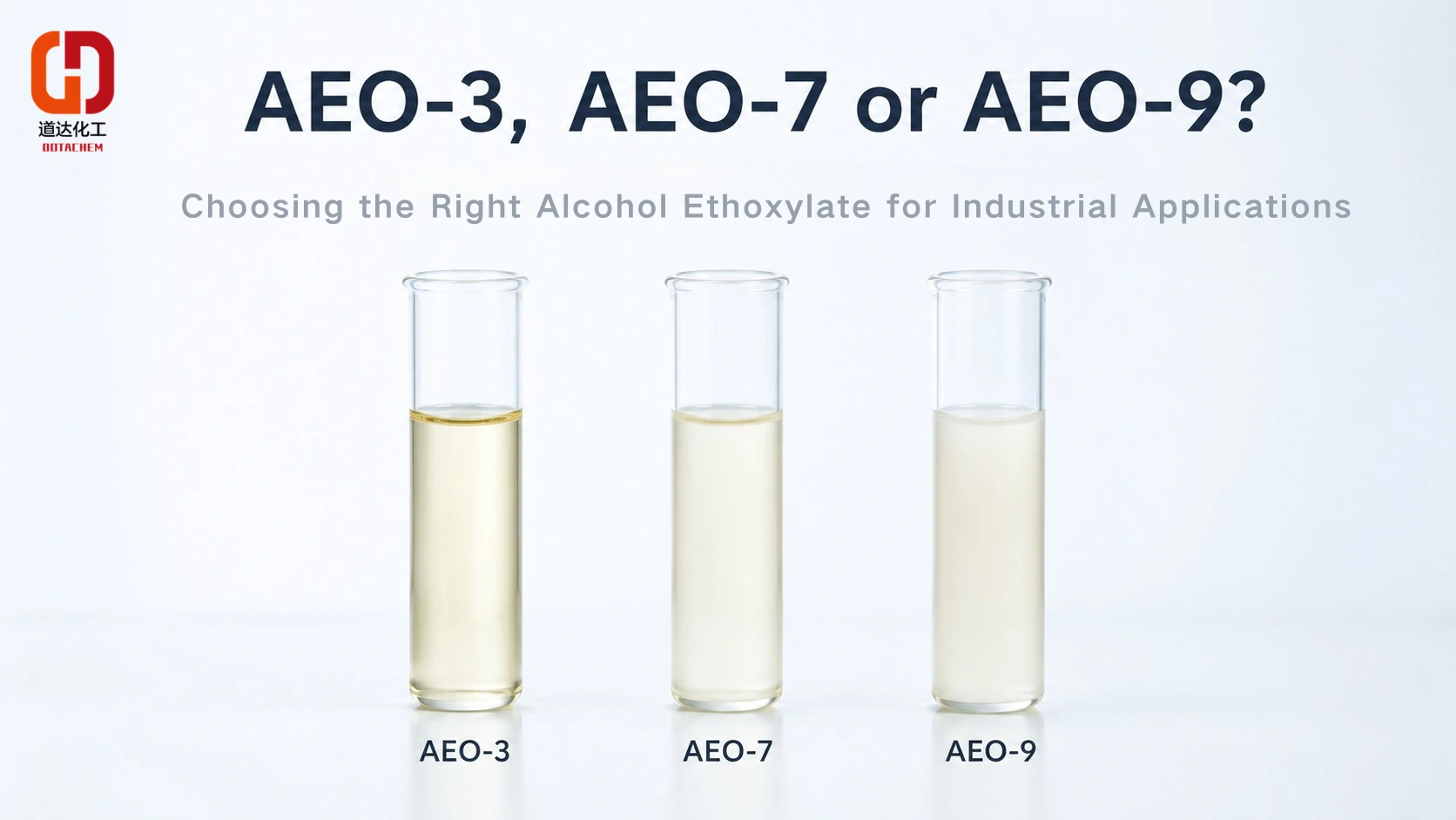 AEO-3, AEO-7 eller AEO-9? Velge riktig alkoholetoksylat for industrielle applikasjoner